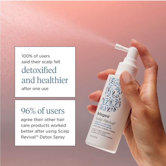 BRIOGEO Scalp Revival™ Charcoal + Tea Tree Buildup Detox Spray NWT - Picture 3 of 5